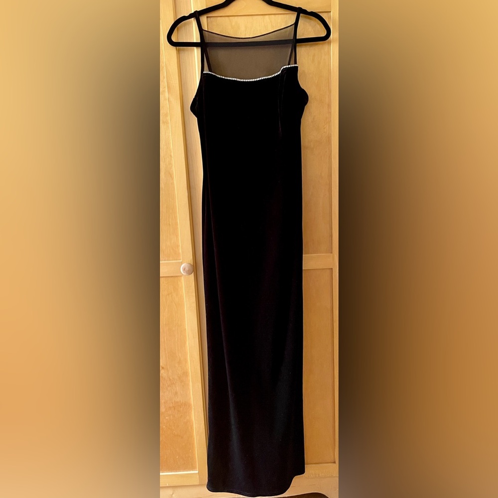 Black Velvet Maxi Gown